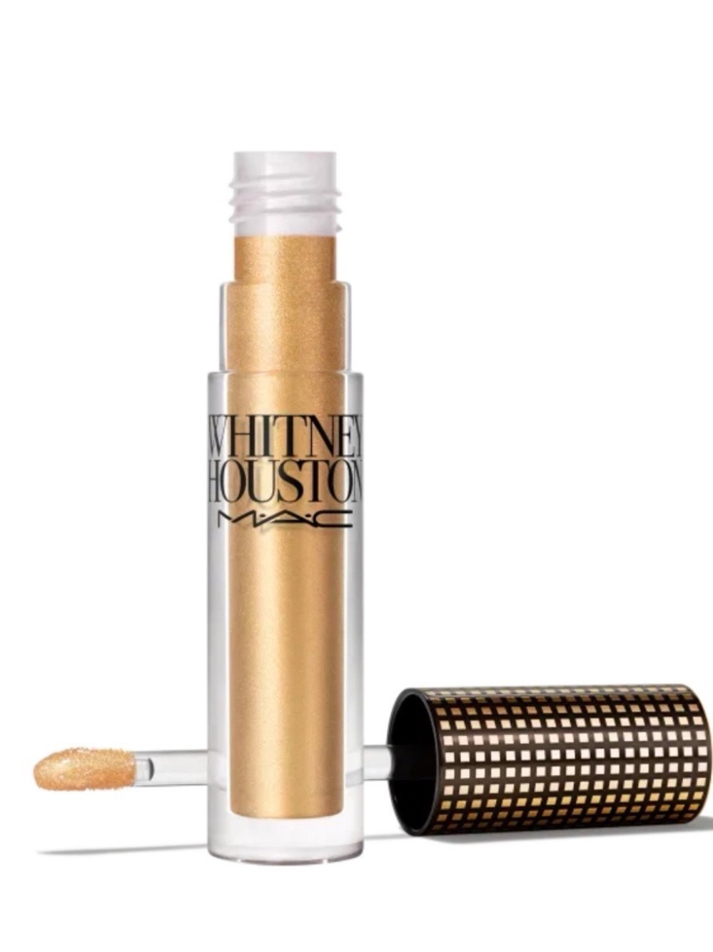 RARE LAST ONE MAC x Whitney Houston NIPPY’S SHIMMERY GOLD’ Lipglass NIB